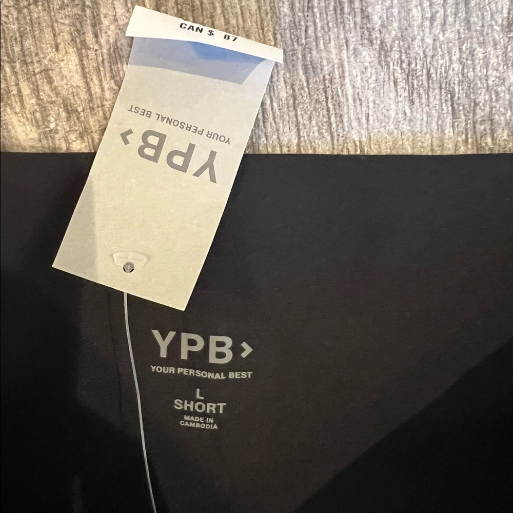 Abercrombie & Fitch Your Personal Best YPB Flare Leggings Pant Black Large Short - Picture 16 of 16